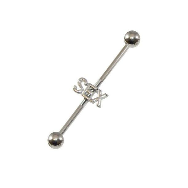316L Surgical Steel Industrial Bar Scaffold Ear Barbell Ring 14G Body Piercing 316L Surgical Steel Industrial Bar Scaffold Ear Barbell Ring 14G Body Piercing